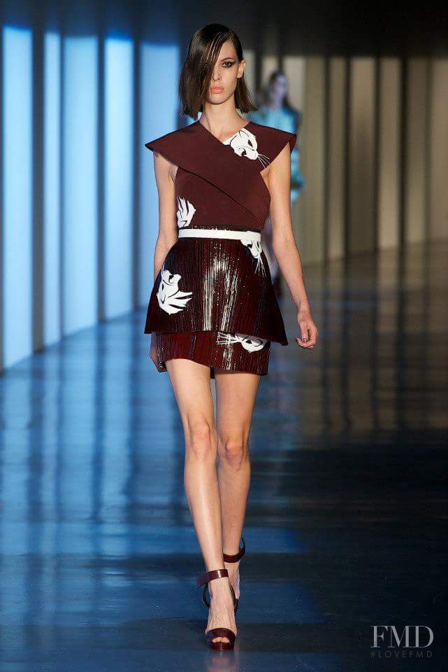 Ruby Aldridge featured in  the Mugler fashion show for Spring/Summer 2013