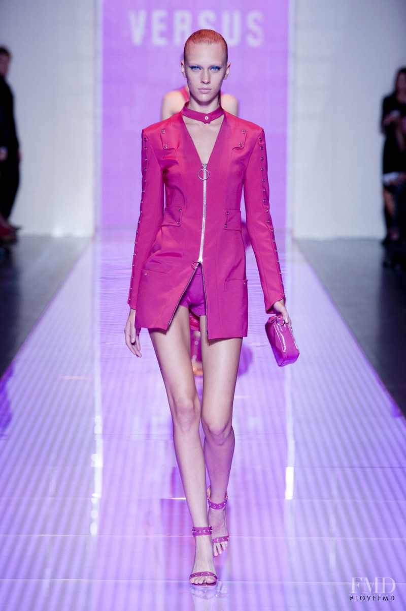 Tian Yi featured in  the Versus fashion show for Spring/Summer 2013