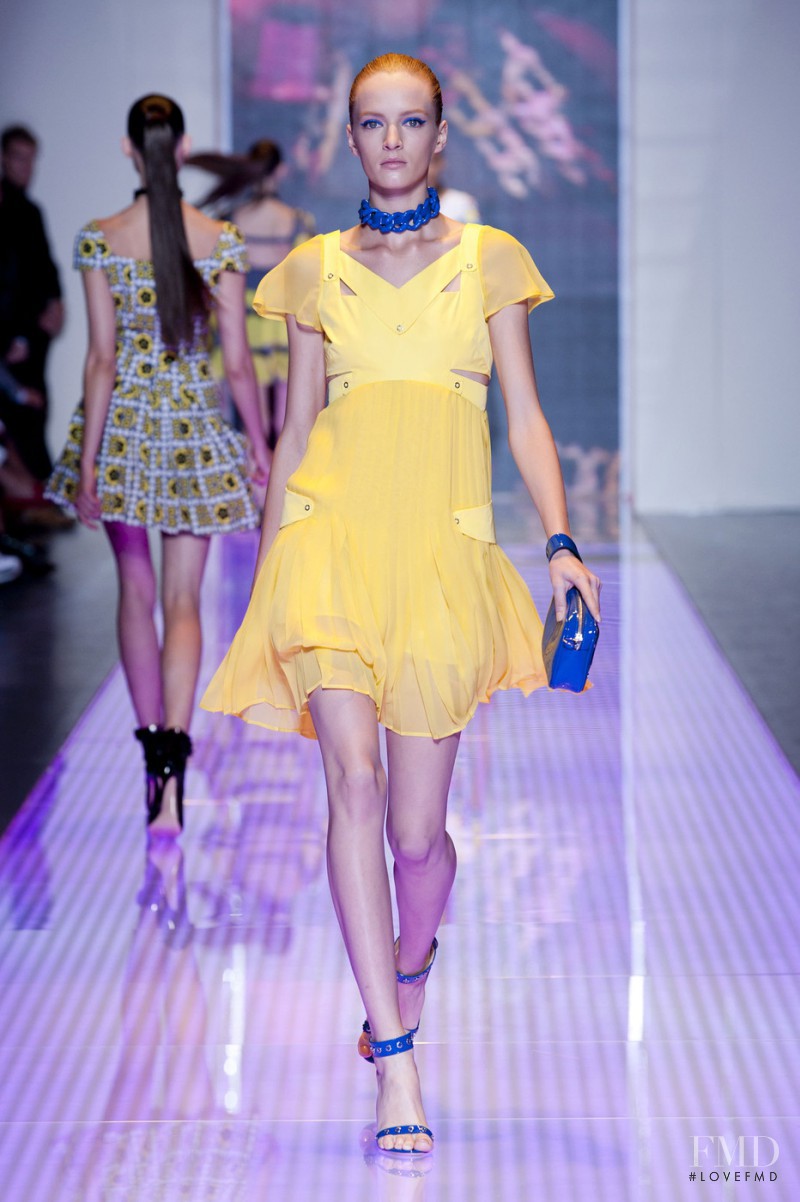 Daria Strokous featured in  the Versus fashion show for Spring/Summer 2013