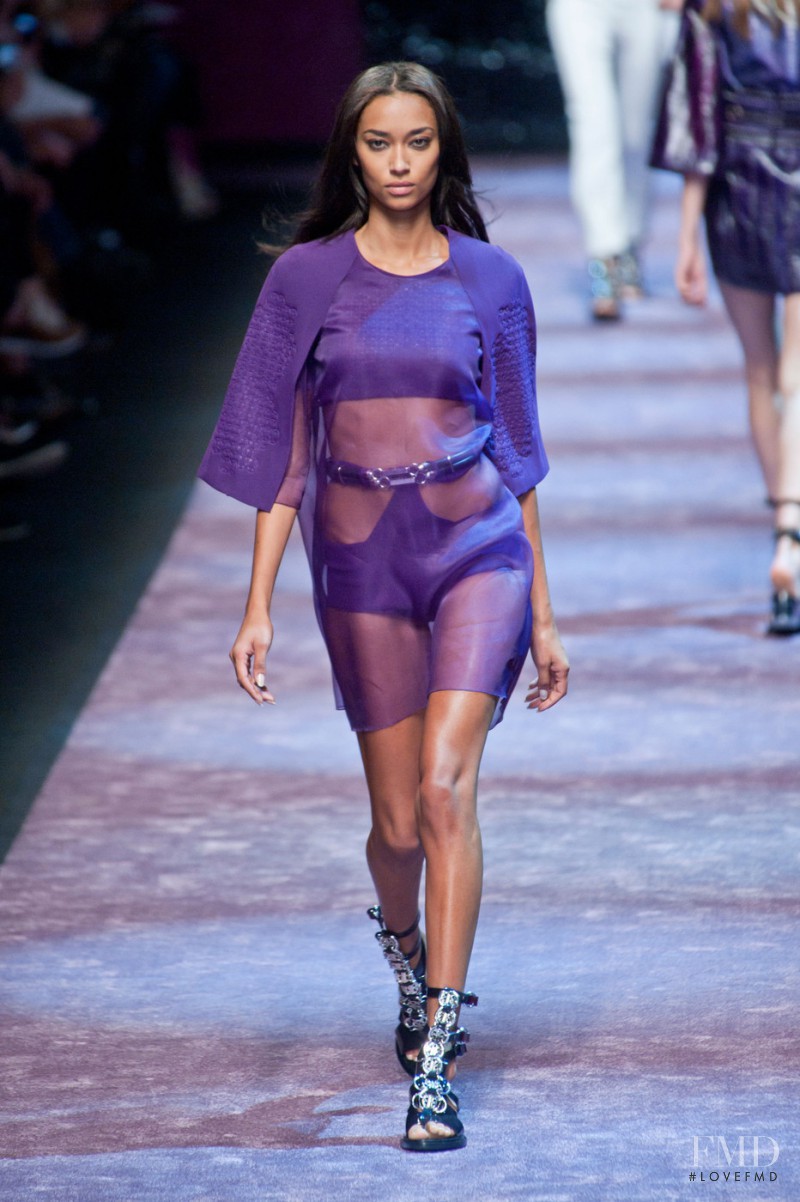 Anais Mali featured in  the Paco Rabanne fashion show for Spring/Summer 2013