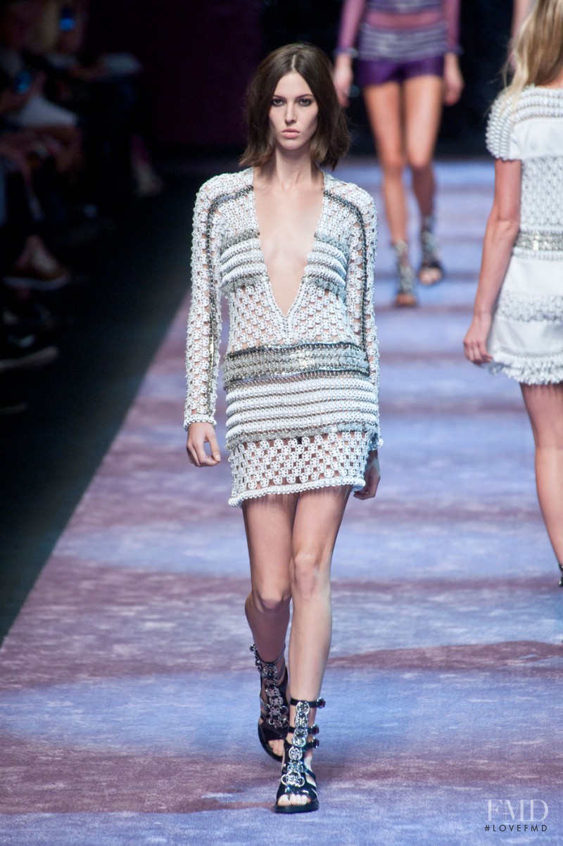 Ruby Aldridge featured in  the Paco Rabanne fashion show for Spring/Summer 2013