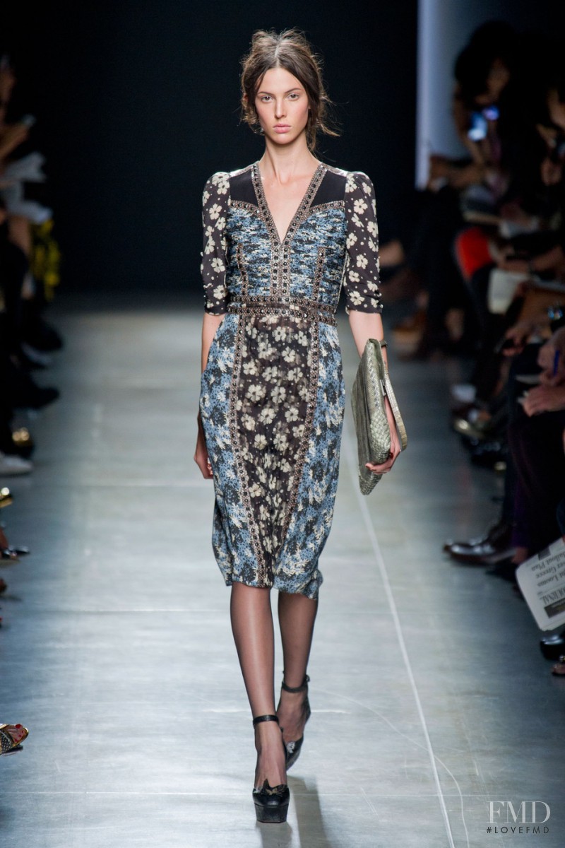 Ruby Aldridge featured in  the Bottega Veneta fashion show for Spring/Summer 2013