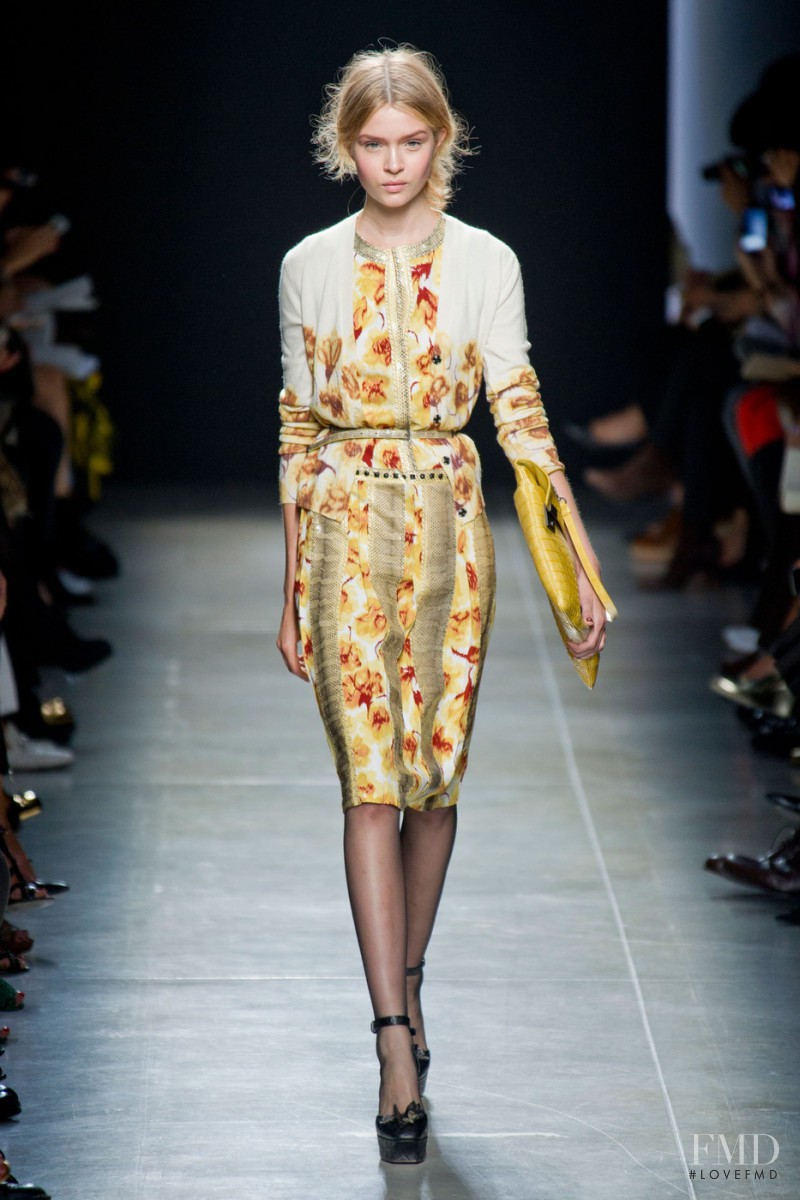 Josephine Skriver featured in  the Bottega Veneta fashion show for Spring/Summer 2013