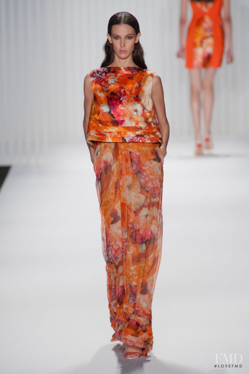 Ruby Aldridge featured in  the J Mendel fashion show for Spring/Summer 2013