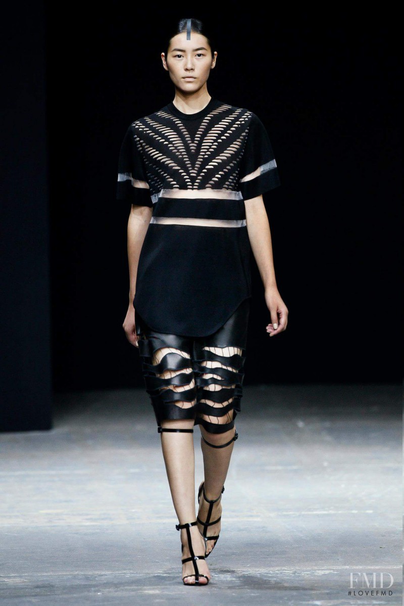 Liu Wen featured in  the Alexander Wang fashion show for Spring/Summer 2013