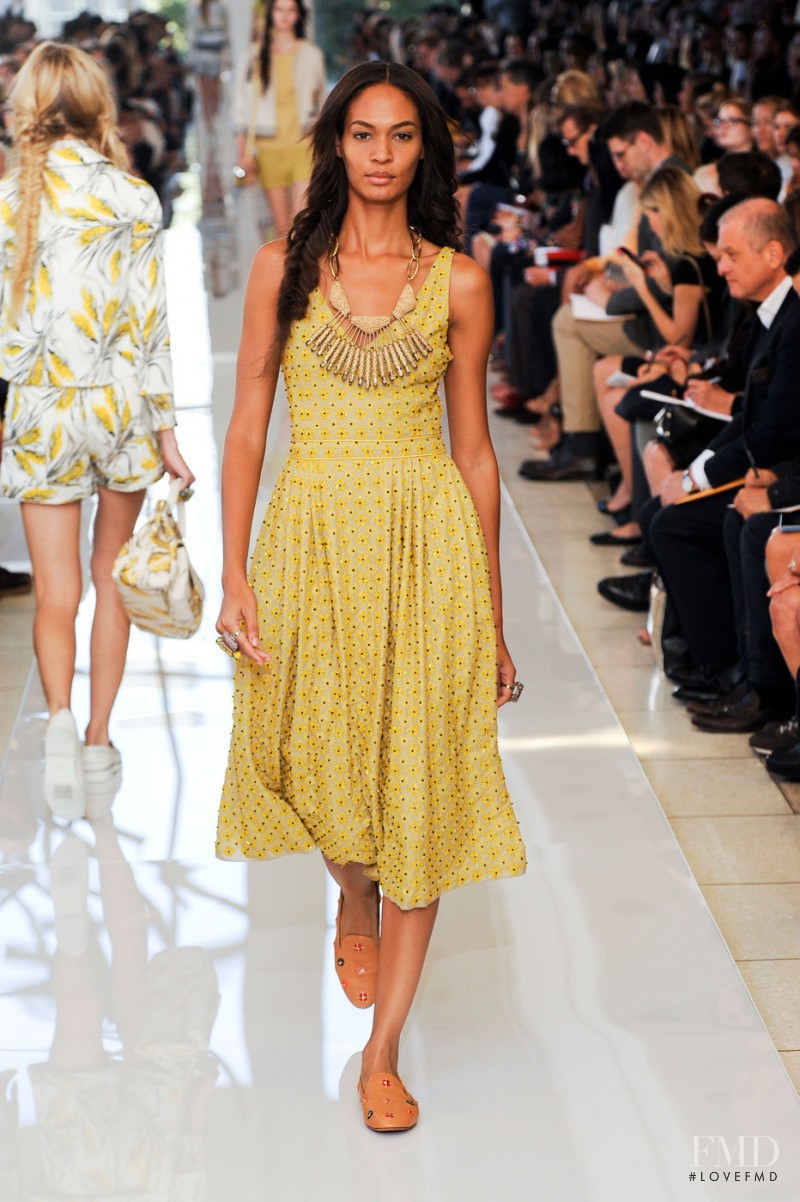 Joan Smalls featured in  the Tory Burch fashion show for Spring/Summer 2013