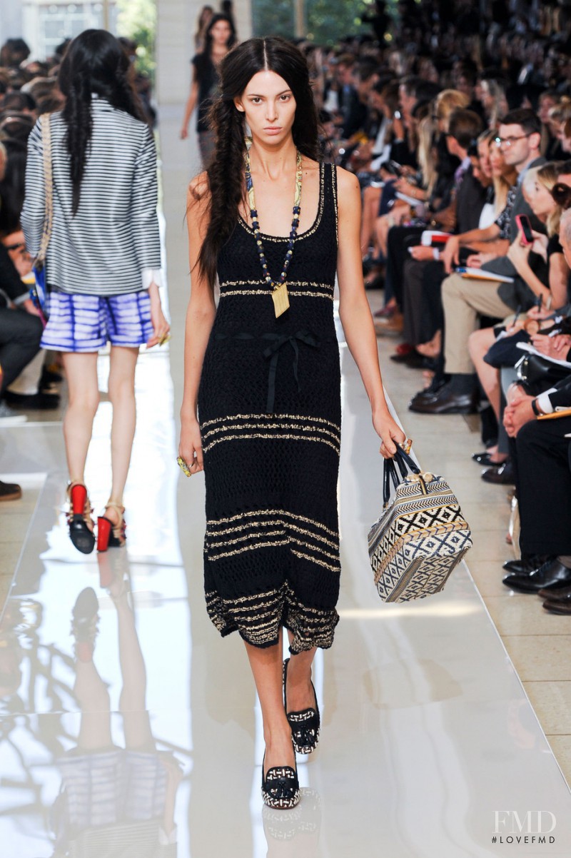 Ruby Aldridge featured in  the Tory Burch fashion show for Spring/Summer 2013