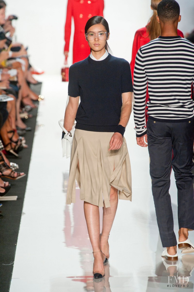Liu Wen featured in  the Michael Kors Collection fashion show for Spring/Summer 2013