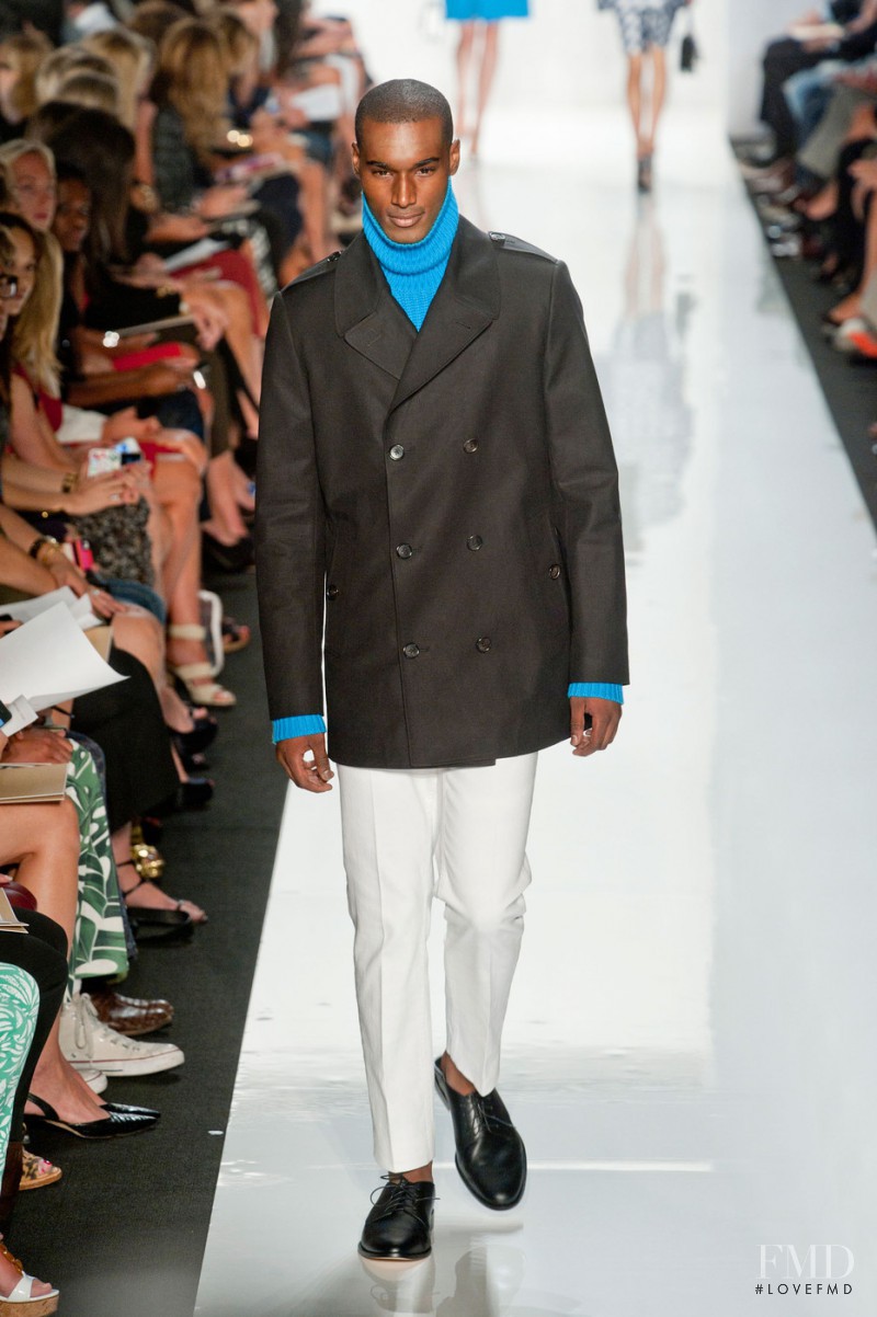 Corey Baptiste featured in  the Michael Kors Collection fashion show for Spring/Summer 2013