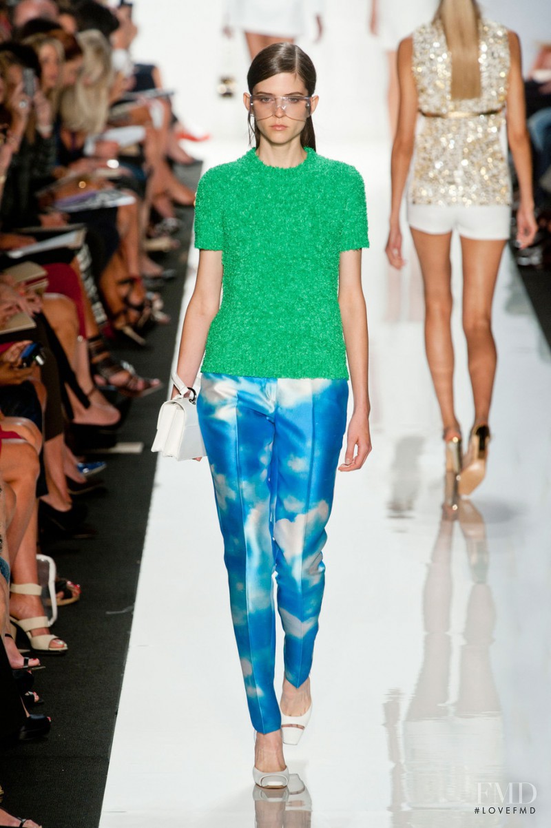 Kel Markey featured in  the Michael Kors Collection fashion show for Spring/Summer 2013