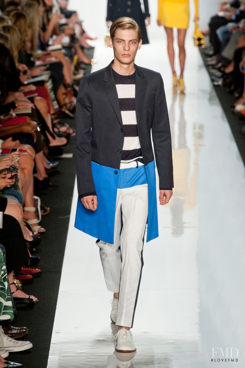 Baptiste Radufe featured in  the Michael Kors Collection fashion show for Spring/Summer 2013