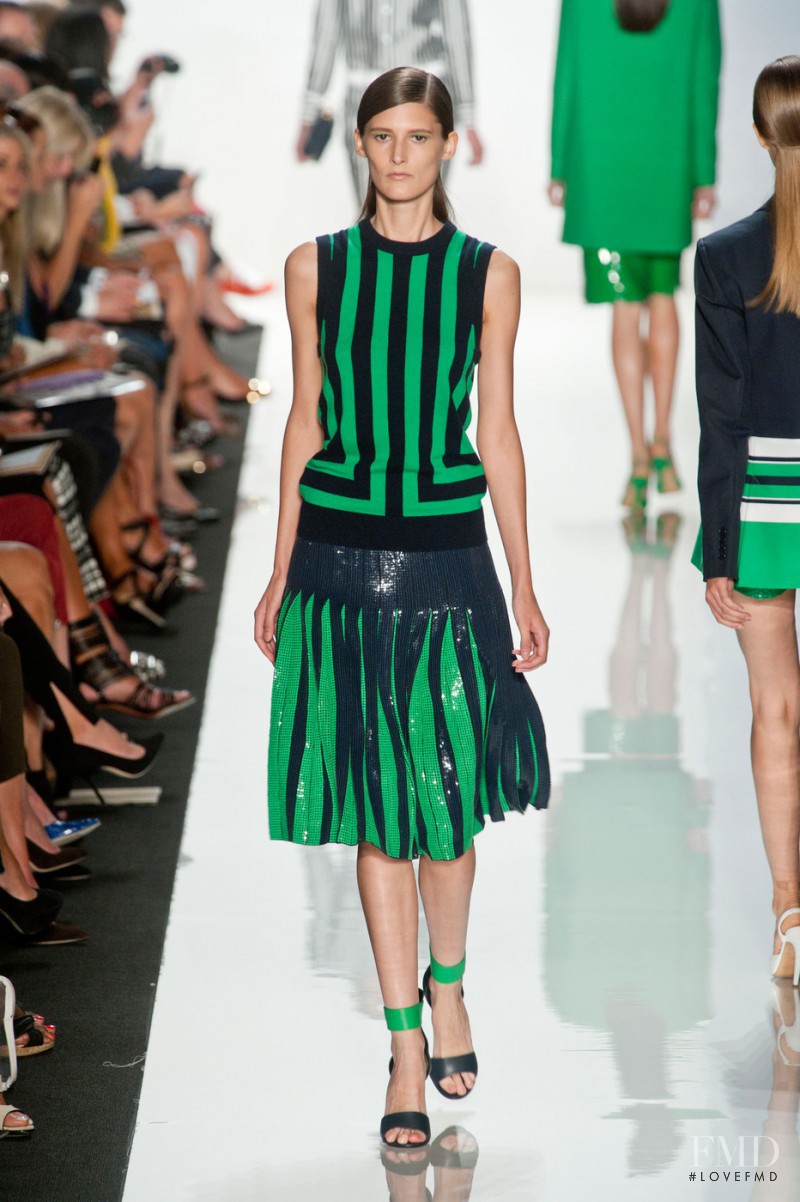 Marie Piovesan featured in  the Michael Kors Collection fashion show for Spring/Summer 2013