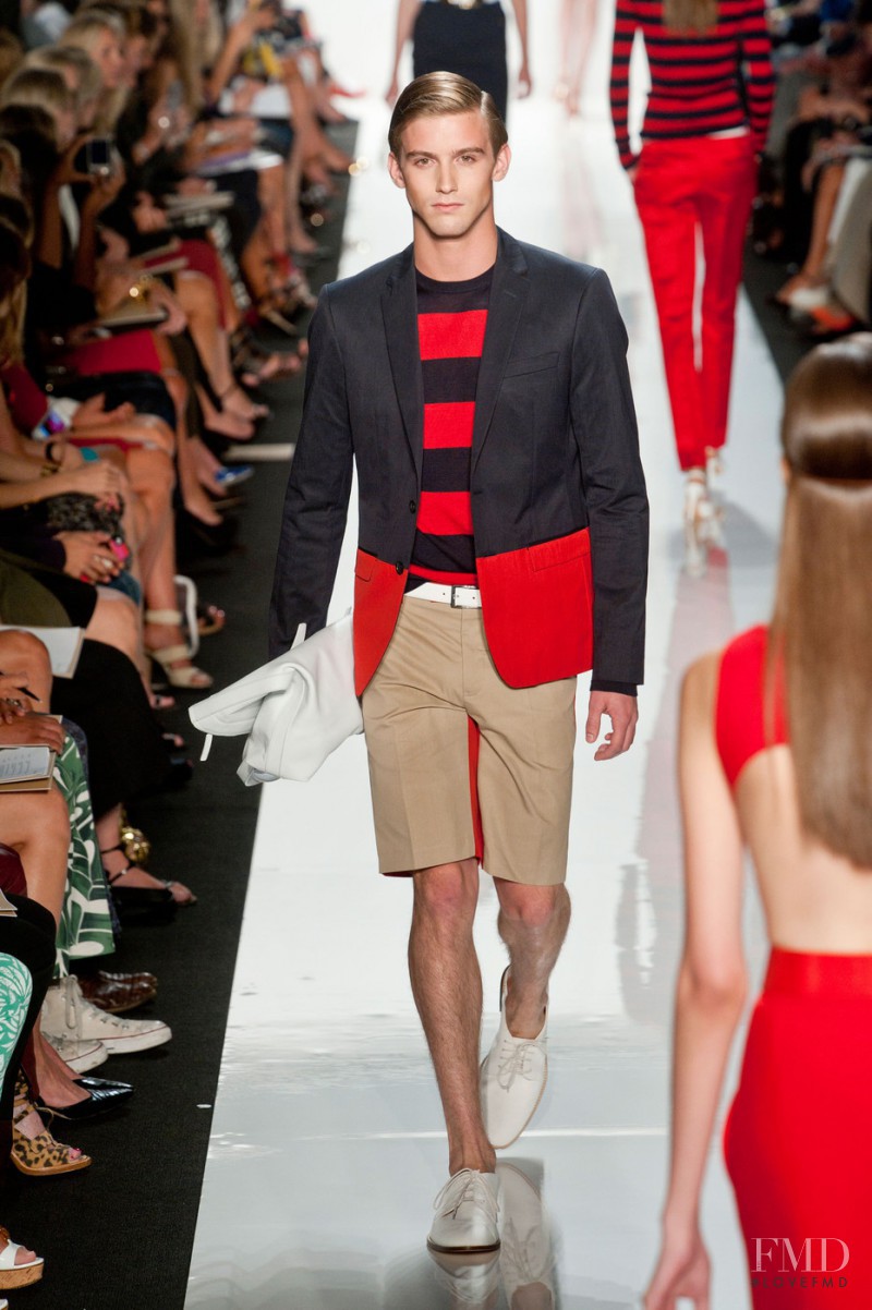RJ King featured in  the Michael Kors Collection fashion show for Spring/Summer 2013