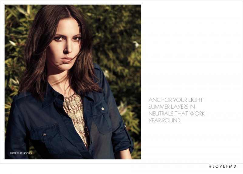 Ruby Aldridge featured in  the Tory Burch lookbook for Summer 2012