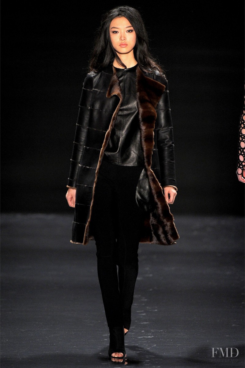 Tian Yi featured in  the Kaufmanfranco fashion show for Autumn/Winter 2013