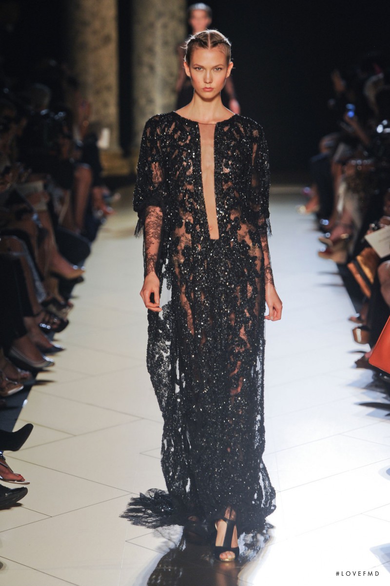 Karlie Kloss featured in  the Elie Saab Couture fashion show for Autumn/Winter 2012