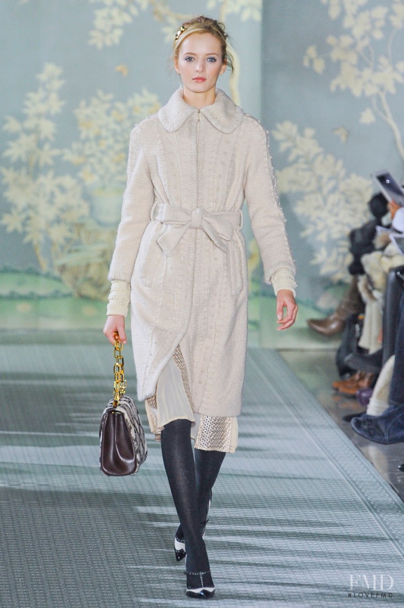 Daria Strokous featured in  the Tory Burch fashion show for Autumn/Winter 2012