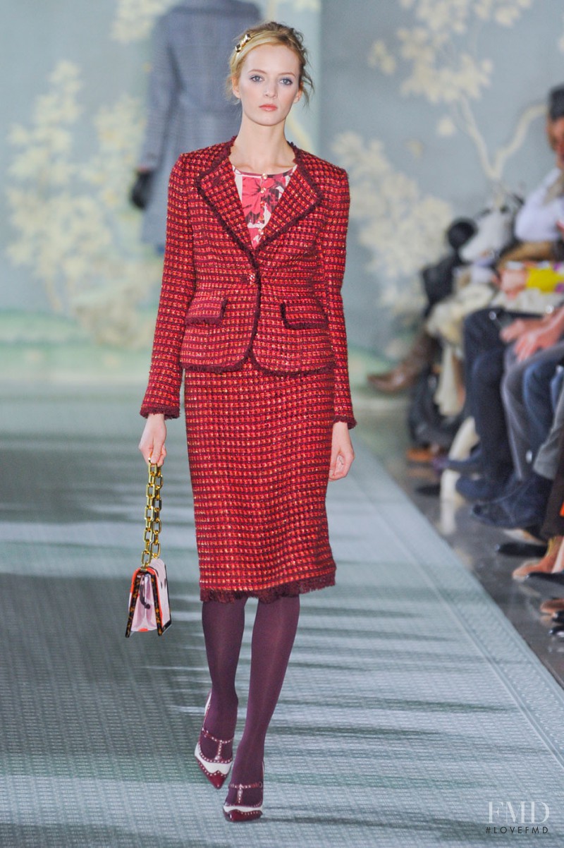 Daria Strokous featured in  the Tory Burch fashion show for Autumn/Winter 2012