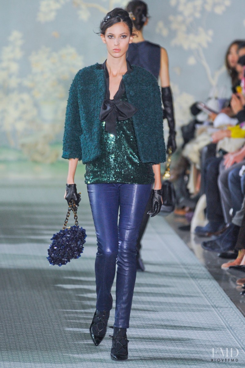 Ruby Aldridge featured in  the Tory Burch fashion show for Autumn/Winter 2012