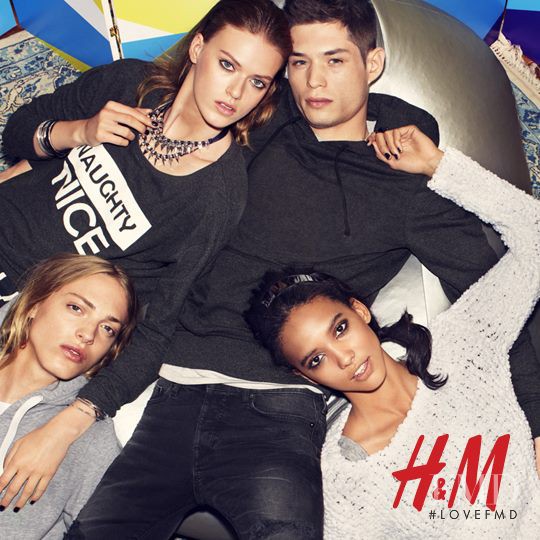 Cora Emmanuel featured in  the H&M advertisement for Holiday 2013