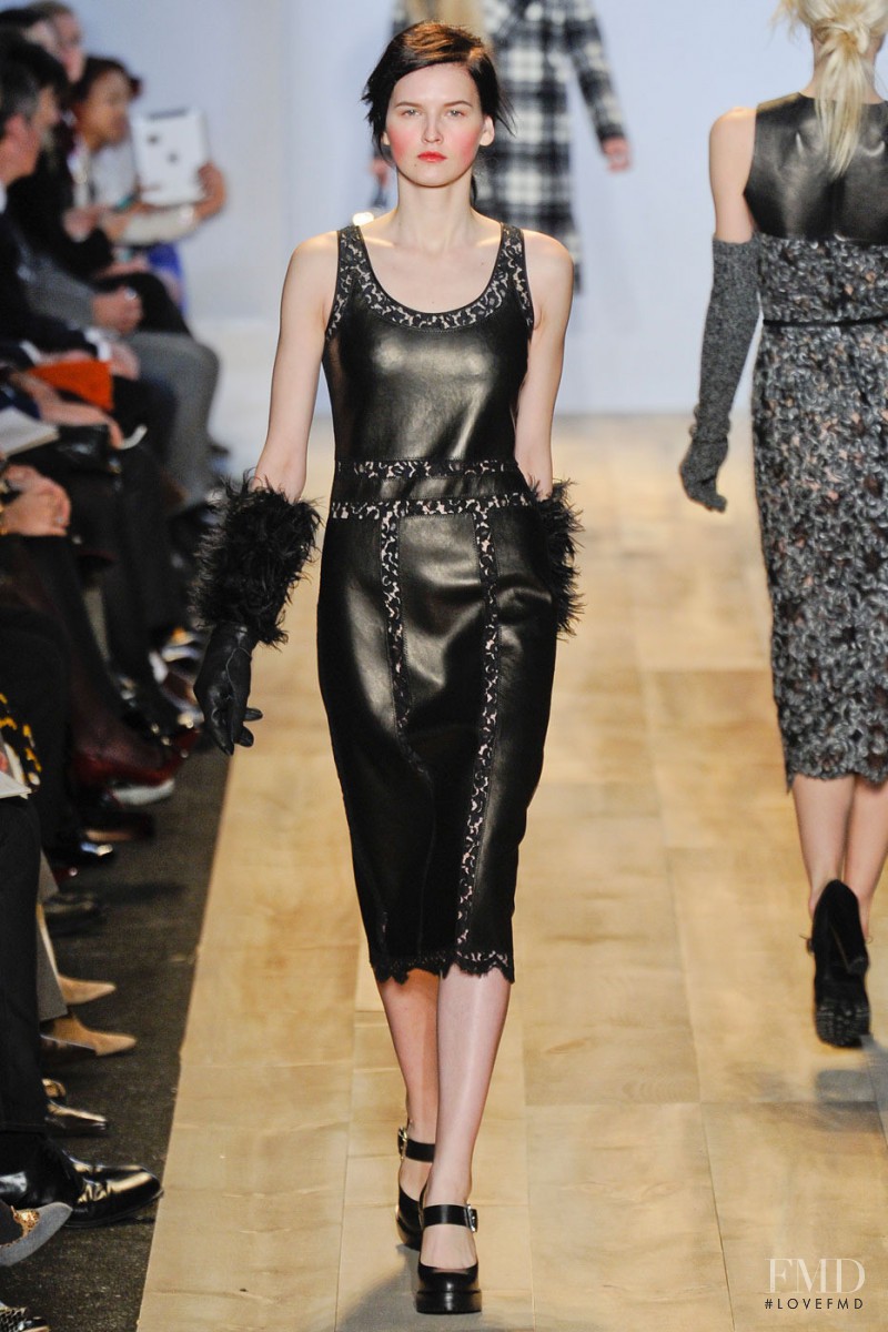 Karmen Pedaru featured in  the Michael Kors Collection fashion show for Autumn/Winter 2012
