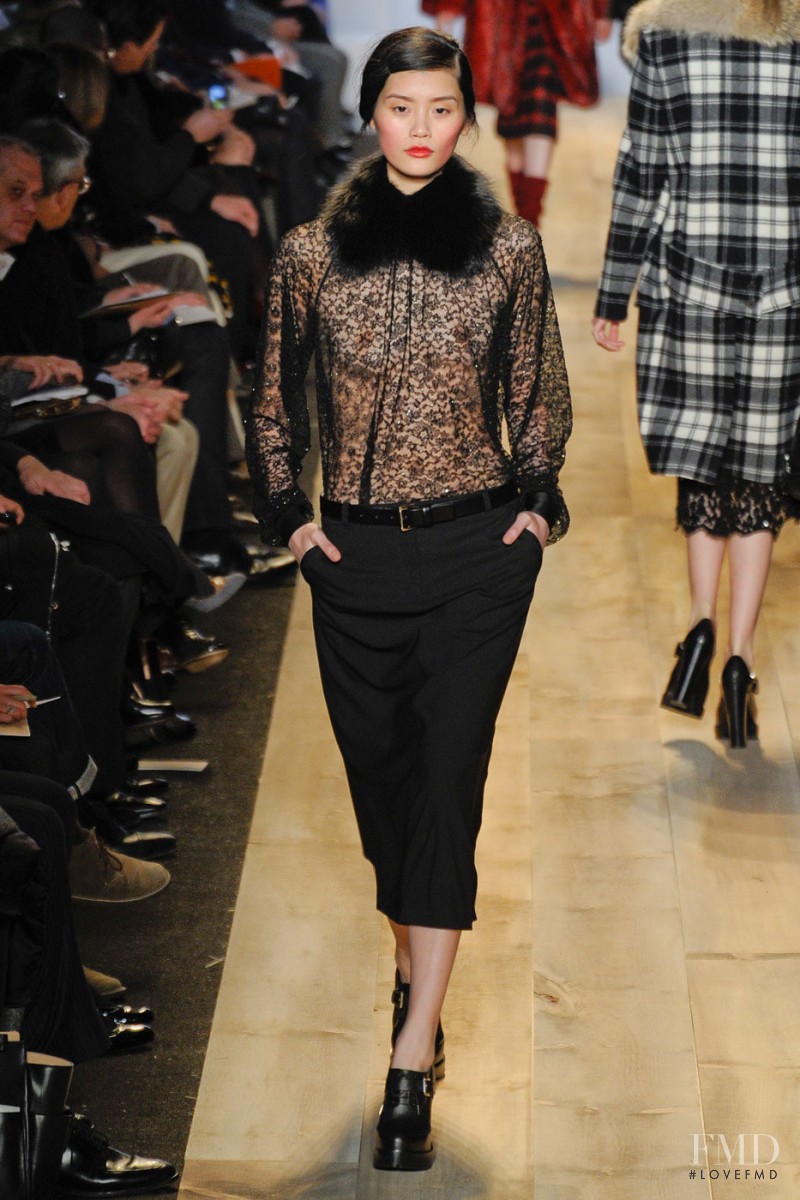 Ming Xi featured in  the Michael Kors Collection fashion show for Autumn/Winter 2012