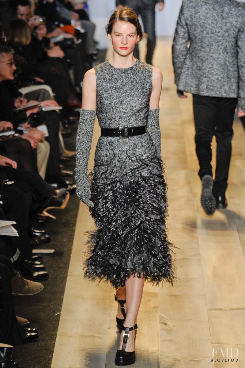 Sara Blomqvist featured in  the Michael Kors Collection fashion show for Autumn/Winter 2012
