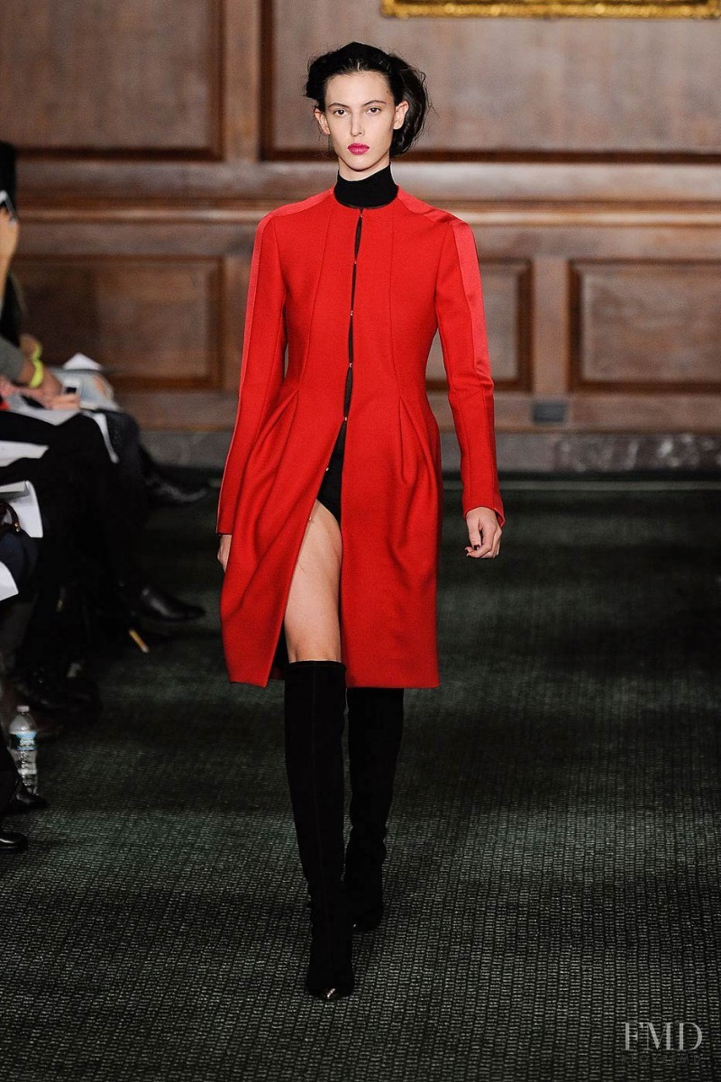 Ruby Aldridge featured in  the Bill Blass fashion show for Autumn/Winter 2012