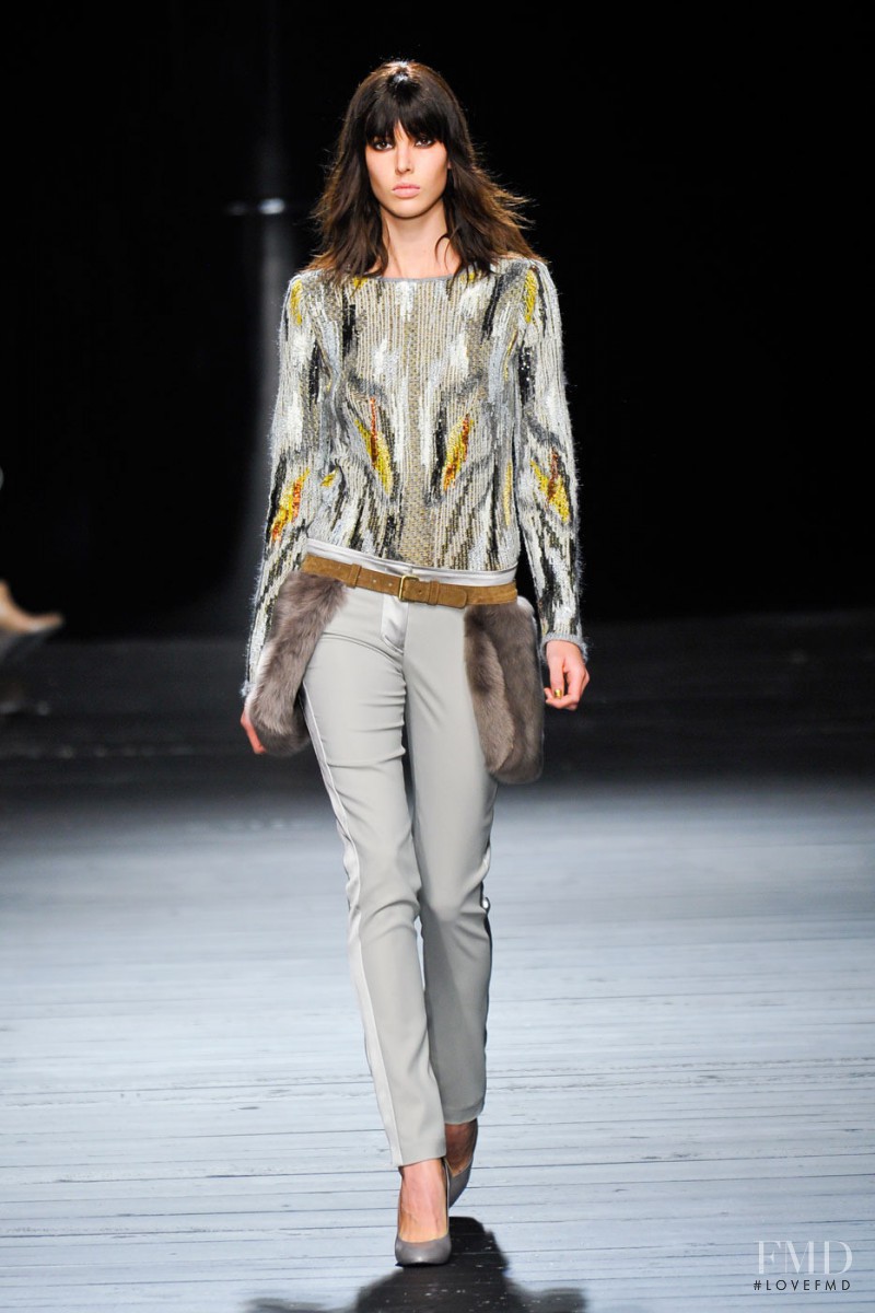 Ruby Aldridge featured in  the Iceberg fashion show for Autumn/Winter 2012