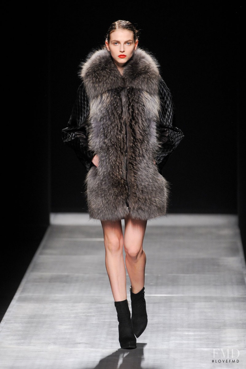 Karlina Caune featured in  the Sportmax fashion show for Autumn/Winter 2012