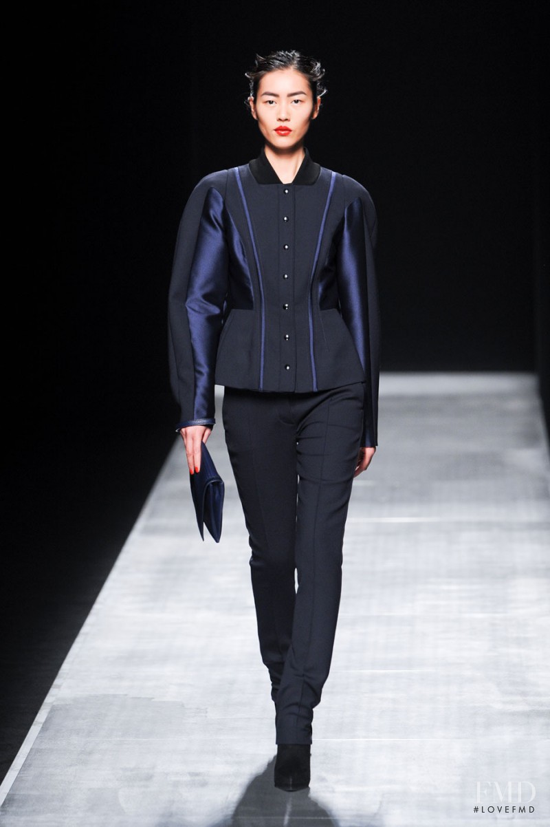 Liu Wen featured in  the Sportmax fashion show for Autumn/Winter 2012