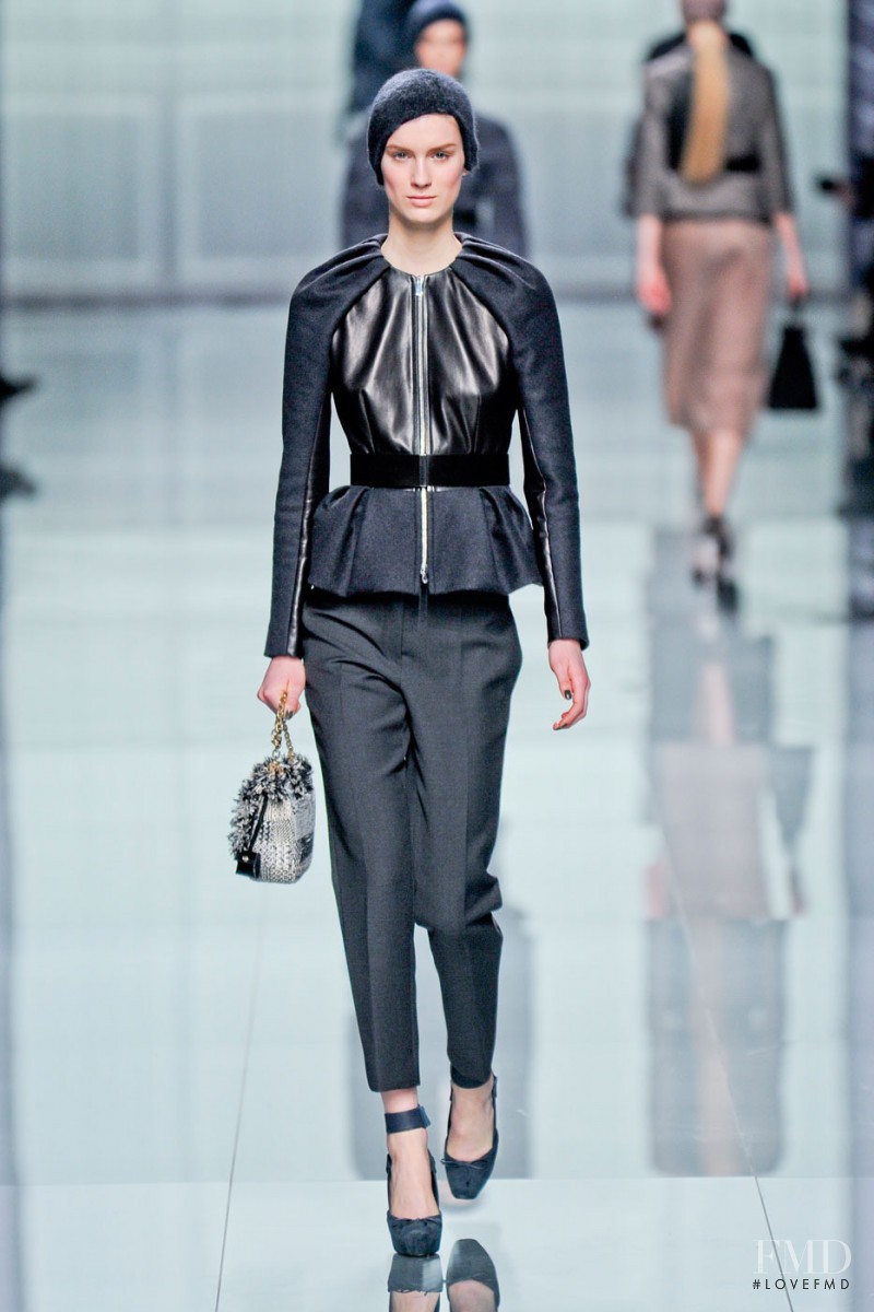 Marte Mei van Haaster featured in  the Christian Dior fashion show for Autumn/Winter 2012
