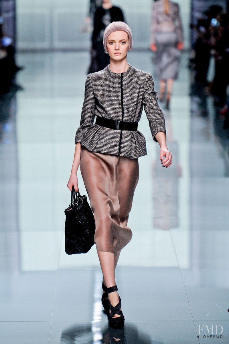 Daria Strokous featured in  the Christian Dior fashion show for Autumn/Winter 2012