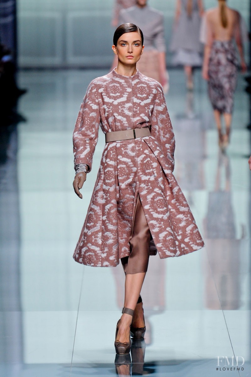Andreea Diaconu featured in  the Christian Dior fashion show for Autumn/Winter 2012