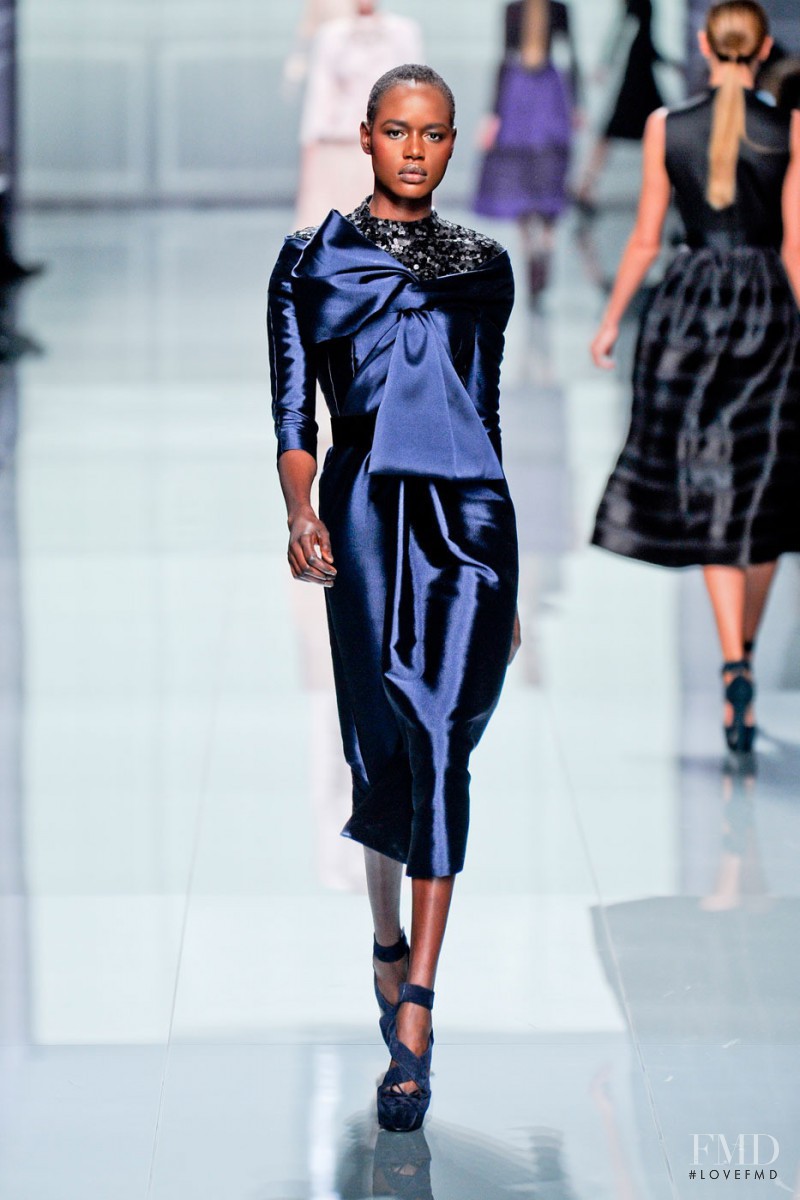 Ajak Deng featured in  the Christian Dior fashion show for Autumn/Winter 2012