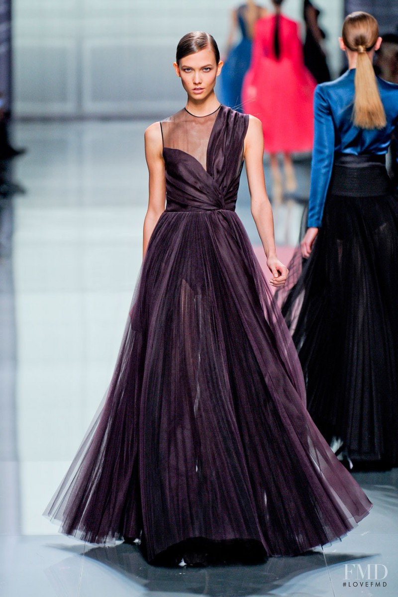 Karlie Kloss featured in  the Christian Dior fashion show for Autumn/Winter 2012