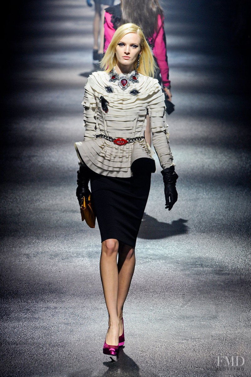 Daria Strokous featured in  the Lanvin fashion show for Autumn/Winter 2012