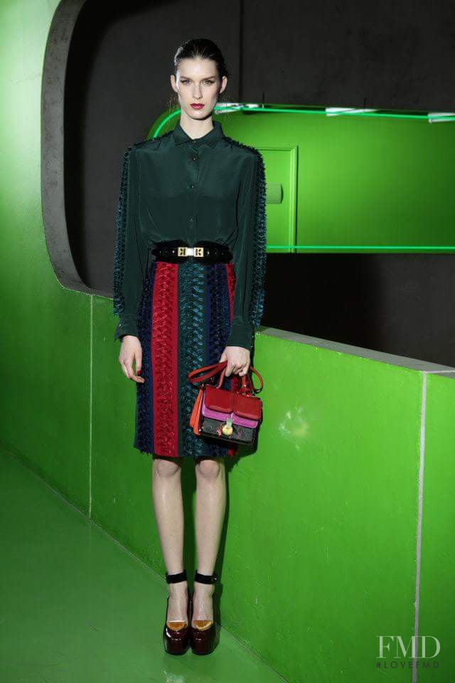 Marte Mei van Haaster featured in  the Kenzo fashion show for Autumn/Winter 2012