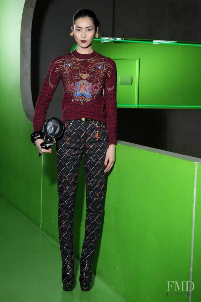 Liu Wen featured in  the Kenzo fashion show for Autumn/Winter 2012