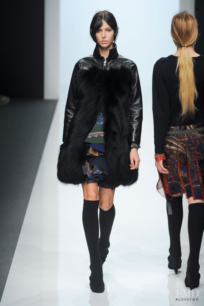 Ruby Aldridge featured in  the Sacai fashion show for Autumn/Winter 2012