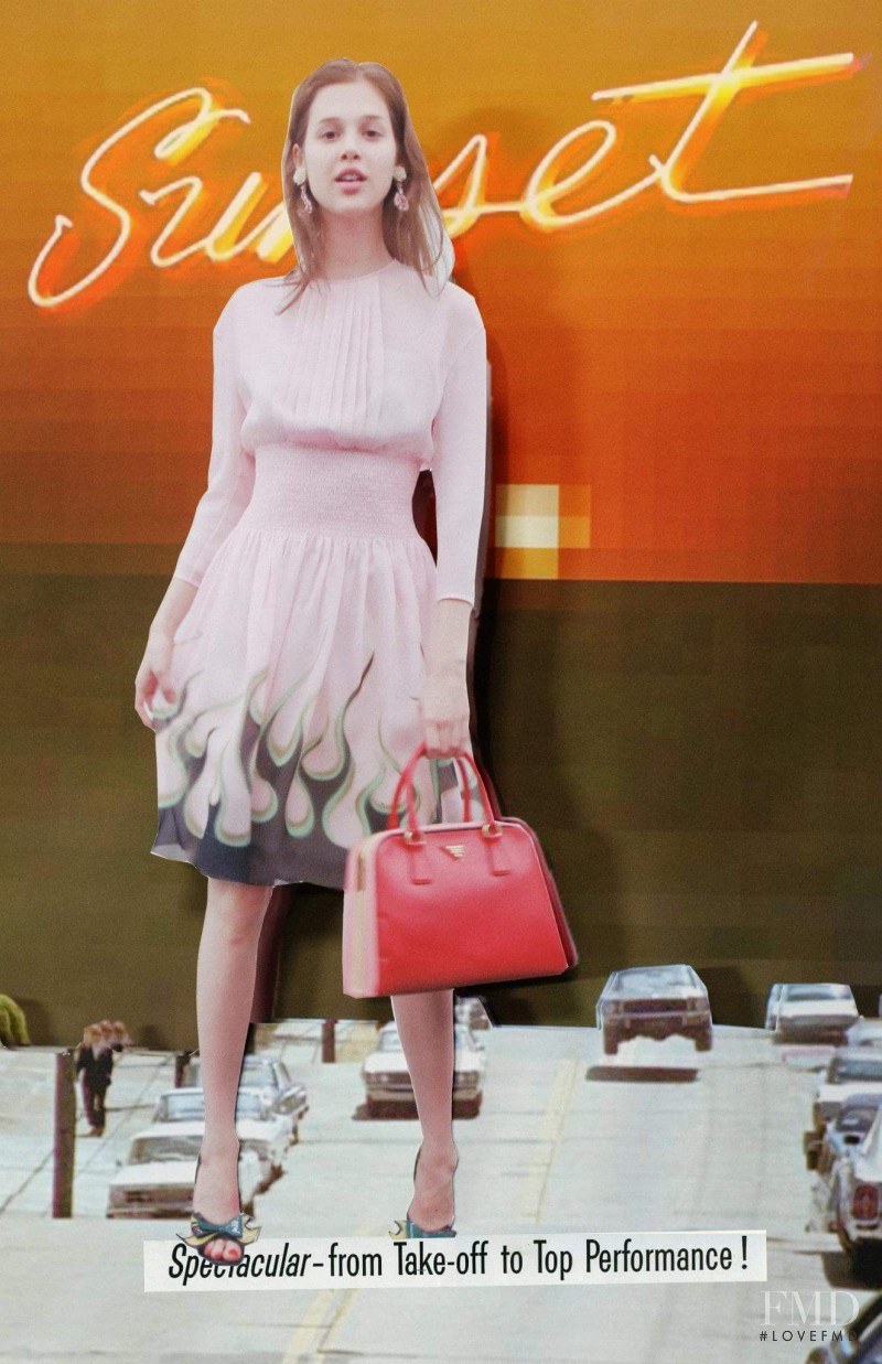Anais Pouliot featured in  the Prada lookbook for Spring/Summer 2012