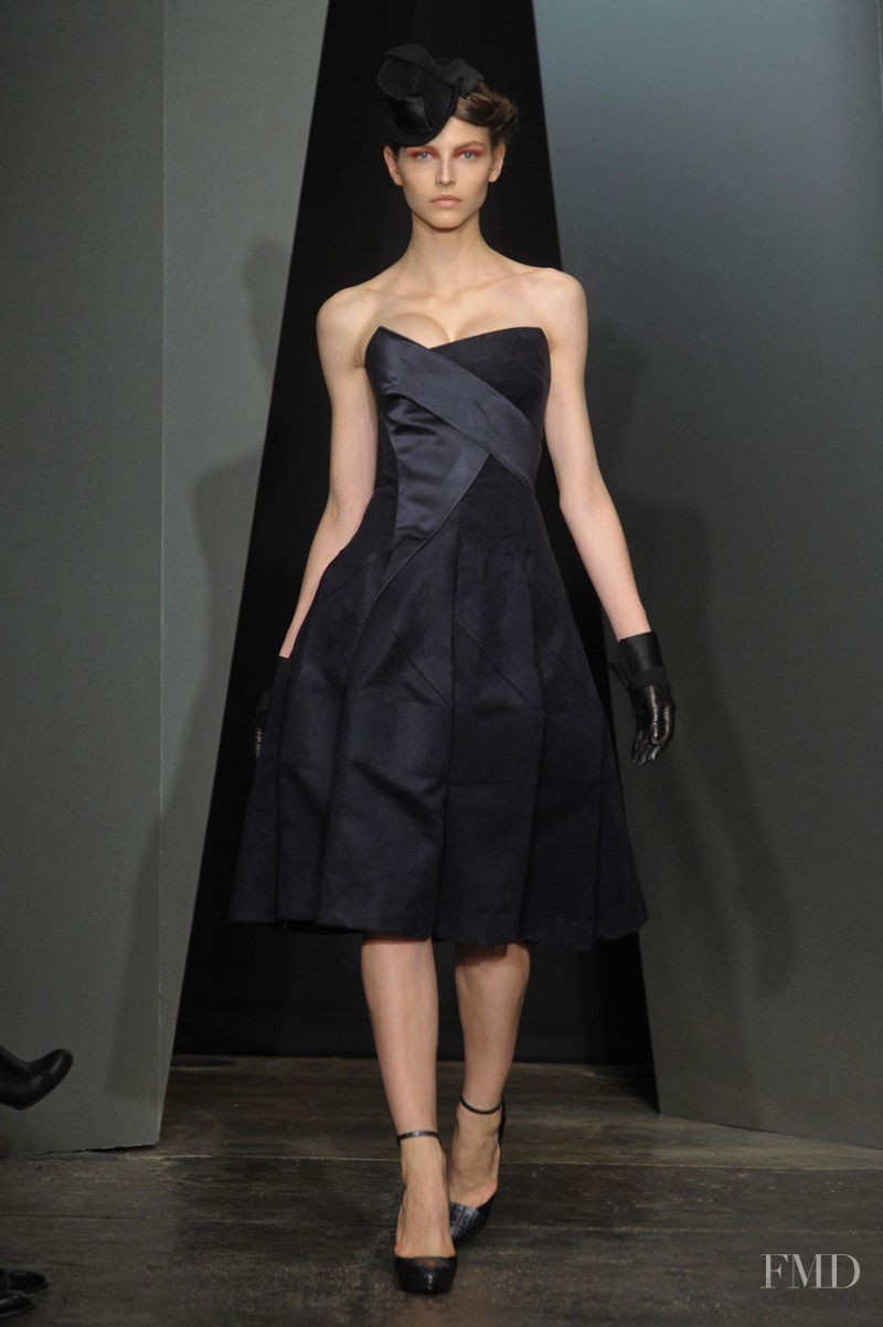 Karlina Caune featured in  the Donna Karan New York fashion show for Autumn/Winter 2012