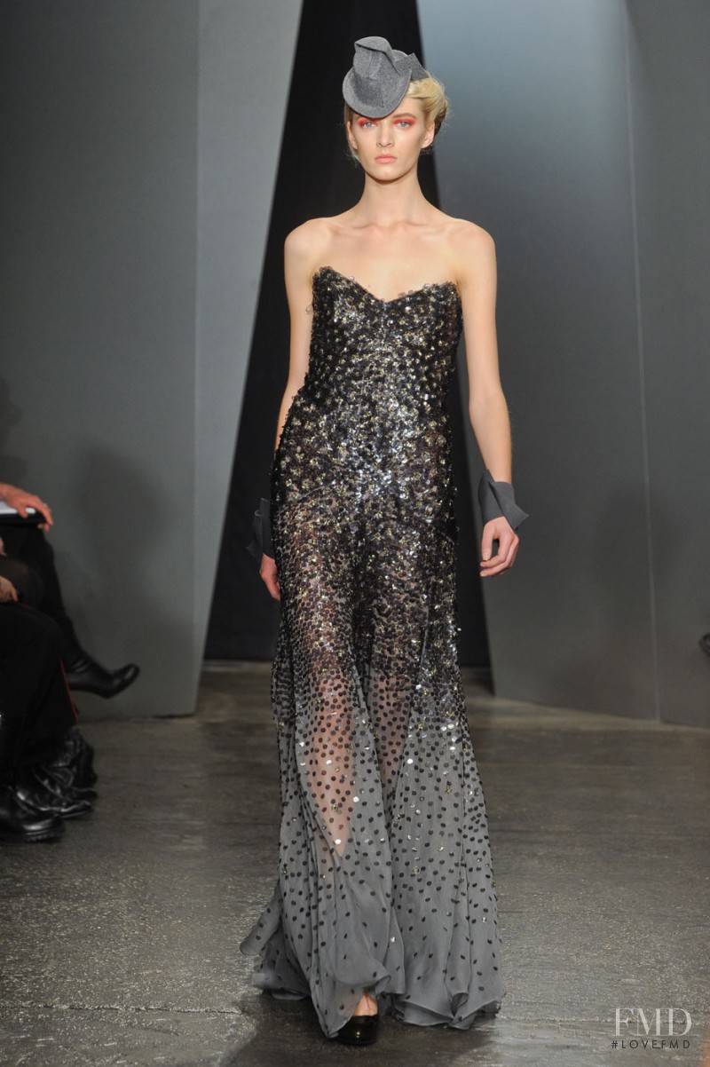 Daria Strokous featured in  the Donna Karan New York fashion show for Autumn/Winter 2012