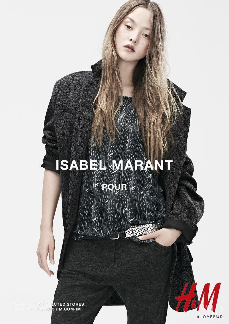 Devon Aoki featured in  the H&M Isabel Marant pour H&M advertisement for Fall 2013