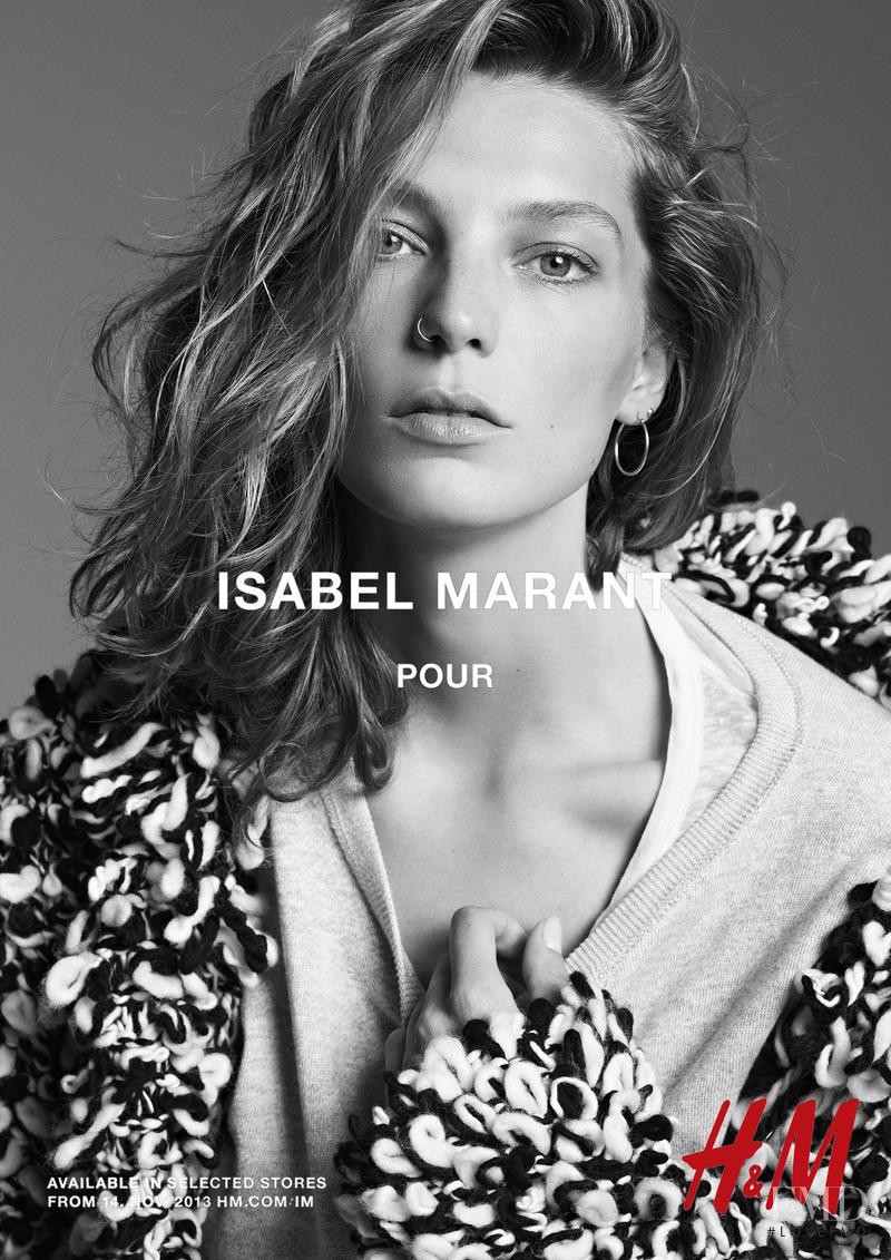 Daria Werbowy featured in  the H&M Isabel Marant pour H&M advertisement for Fall 2013