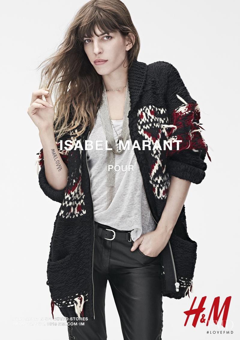 Lou Doillon featured in  the H&M Isabel Marant pour H&M advertisement for Fall 2013