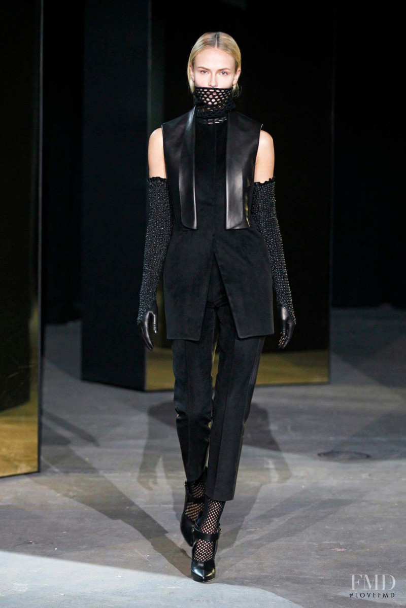 Natasha Poly featured in  the Alexander Wang fashion show for Autumn/Winter 2012
