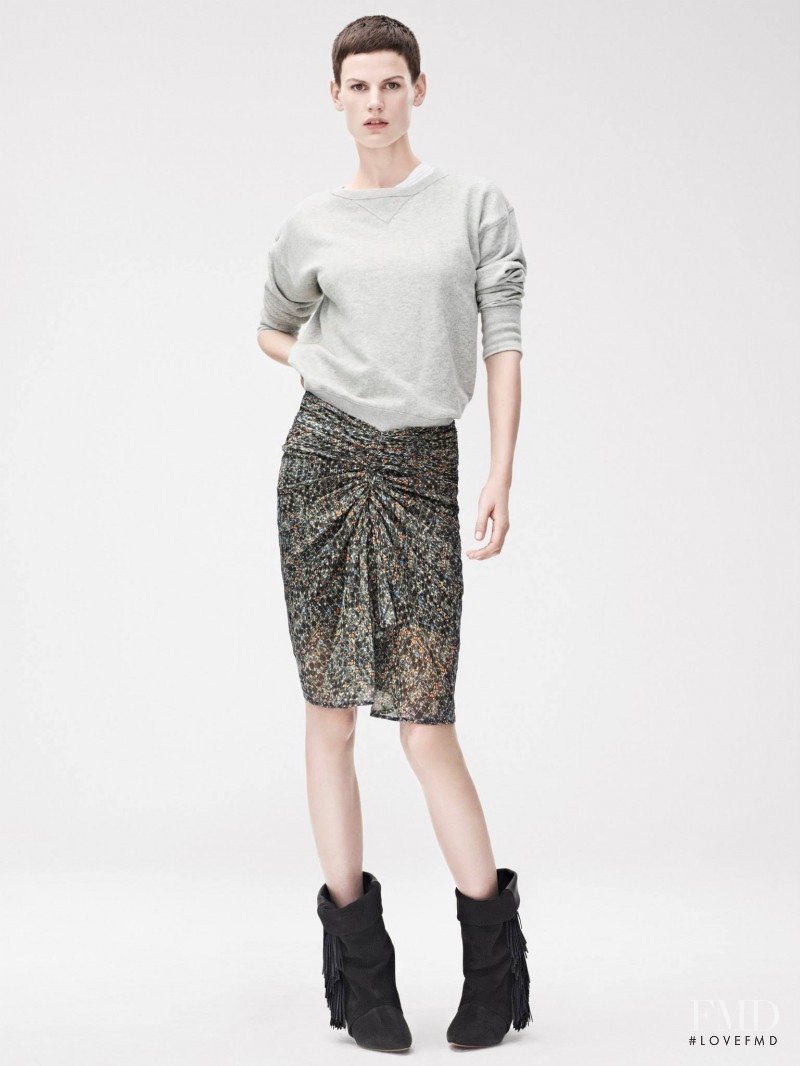Saskia de Brauw featured in  the H&M Isabel Marant pour H&M catalogue for Fall 2013