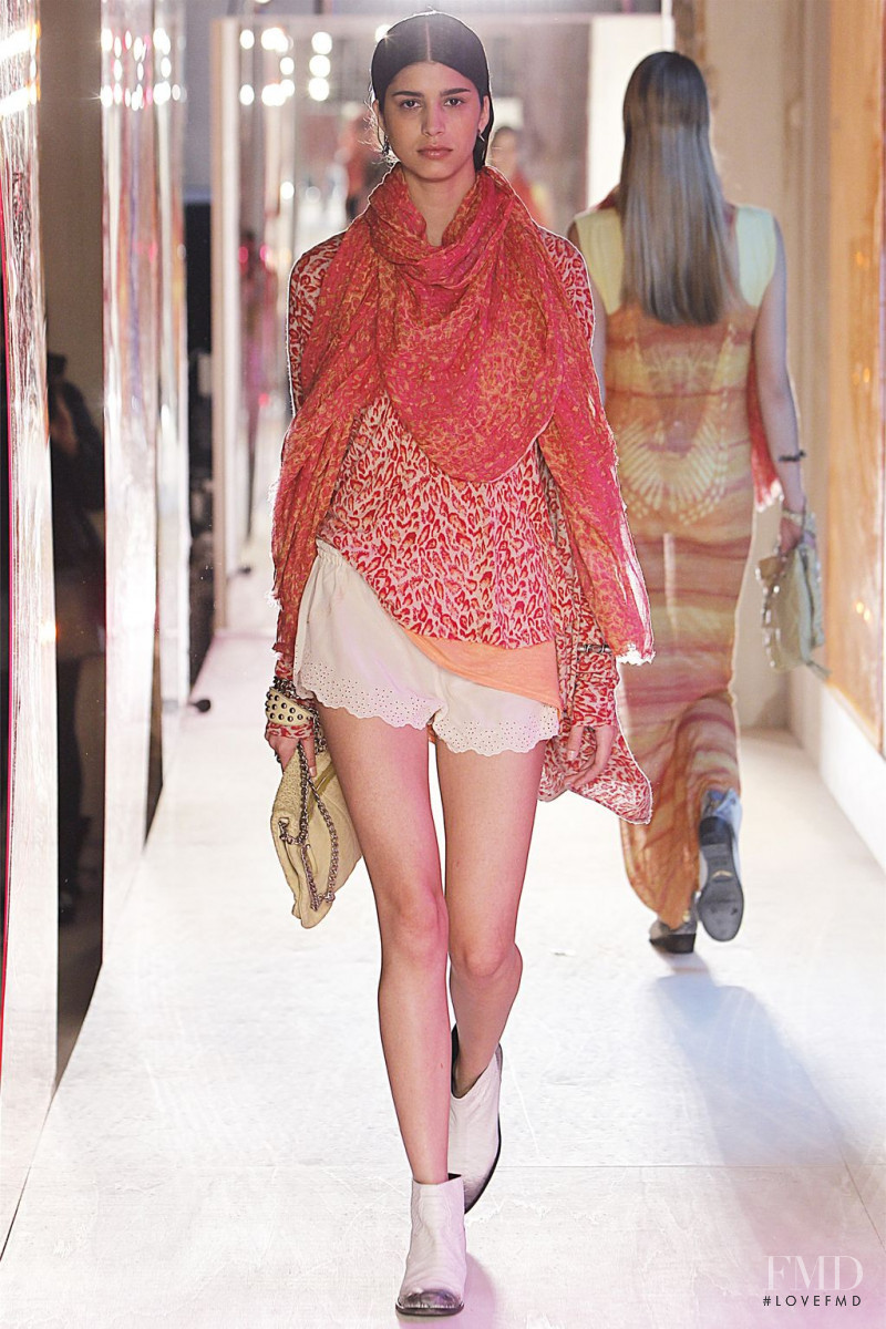 Mica Arganaraz featured in  the Zadig & Voltaire fashion show for Spring/Summer 2013