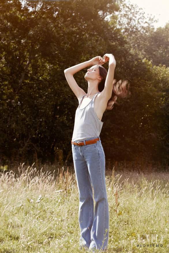 Ruby Aldridge featured in  the MiH Jeans lookbook for Spring/Summer 2012